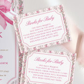 Coquette Love Shack Baby Shower Boeken Voor Baby  Informatiekaartje