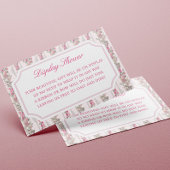 Coquette Love Shack Baby Shower Display Shower  Informatiekaartje