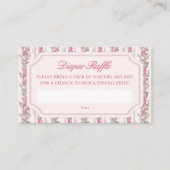 Coquette Love Shack Baby shower Luier Raffle Informatiekaartje (Voorkant)