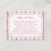 Coquette Love Shack baby Shower Wrap In Clear  Informatiekaartje (Voorkant)