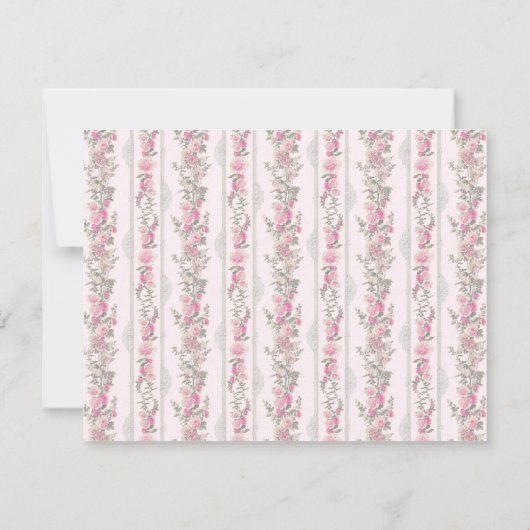 Coquette Love Shack Thema Gepersonaliseerde briefp Notitiekaartje (Achterkant)