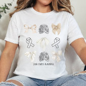 Coquette Lung Awareness Tshirt, Minimalistische Lu Tri-Blend Shirt