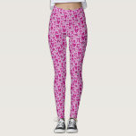 Coquette Magenta Bows Hand getrokken patroon Leggings<br><div class="desc">Coquette en grillige leggings met handgetekende illustratie van magenta bogen en harten.</div>