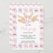 Coquette Mahjong Party Kaart (Voorkant / Achterkant)