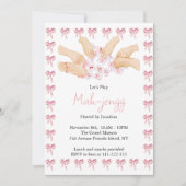 Coquette Mahjong Party Kaart (Voorkant)