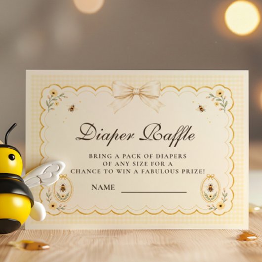 Coquette Mama To Bee Luieruitnodiging Informatiekaartje