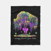 Coquette Mardi Gras 2026 Beads Tree Carnival New O Fleece Deken (Voorkant)