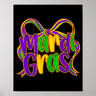 Coquette Mardi Gras 2026 Festival New Orleans Vrou Poster