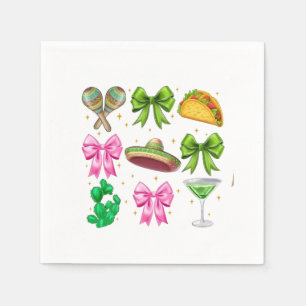 Coquette Mardi Gras Bow Fleur De Lis Mask Fat Tues Servet