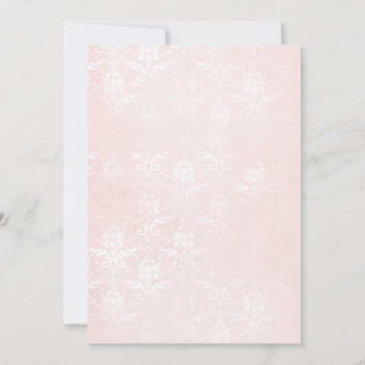 Coquette Marie Antoinette Rococo Vrijgezellenfeest Kaart (Achterkant)