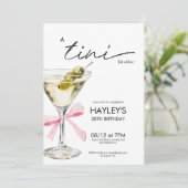 Coquette Martini Verjaardag een beetje ouder Kaart (Staand voorkant)