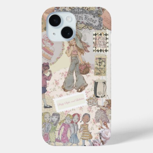 Coquette Meisje Preppy Collage, Telefoonhoes Case-Mate iPhone Case (Achterkant)
