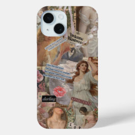 Coquette Meisje Preppy Collage, Telefoonhoes iPhone 15 Case