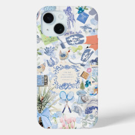 Coquette Meisje Preppy Collage, Telefoonhoes iPhone 15 Case