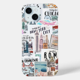 Coquette Meisje Preppy Collage, Telefoonhoes iPhone 15 Case