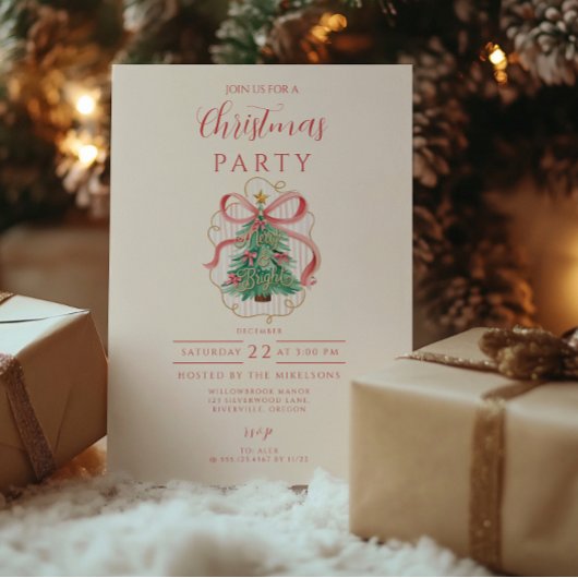 Coquette Merry & Bright Kerstmis Kaart