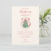 Coquette Merry & Bright Kerstmis Kaart (Staand voorkant)