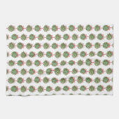 Coquette Mistletoe Waterverf Kersttheedoek Theedoek (Horizontaal)