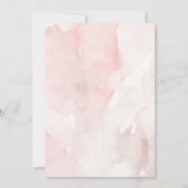 Coquette Mistletoe Waterverf Kerstuitnodiging Kaart (Achterkant)