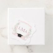 Coquette monogram Afstuderen Bedankjes Labels (In situ)