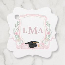 Coquette monogram Afstuderen Bedankjes Labels