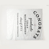 Coquette Monogram Afstuderen Foto Achtergrond Wandkleed (Voorkant (horizontaal))