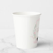 Coquette monogram Afstuderen Papieren Bekers (Rechts)