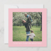 Coquette Monogram Fotobericht Kaart Notitiekaartje (Achterkant)