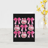 Coquette New Year 2026, Retro New Years, Disco Bal Kaart (Gele Bloem)