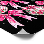 Coquette New Year 2026, Retro New Years, Disco Bal Poster (Hoek)