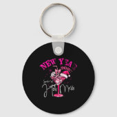 Coquette New Year Same Hot Mess 2025 Funny New Yea Sleutelhanger (Voorkant)