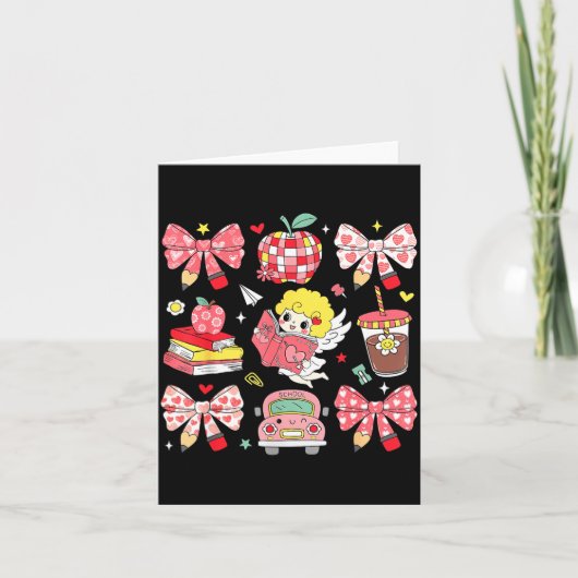 Coquette Nk Strikleraar Waardering Valentijnsdag Kaart (Voorkant)