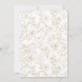 Coquette Ocher Bow Ribbon Graduation Party Kaart (Achterkant)