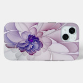 Coquette Paarse Abstracte Bloemen Case-Mate iPhone Case (Achterkant (horizontaal))
