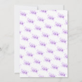 Coquette Paarse Sweet 16 Floral Glam Kaart (Achterkant)