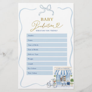 Coquette Parijs Café Baby Voorspelling Spellen