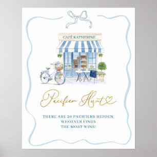 Coquette Parijse cafe Di Pacifier Hunt Poster