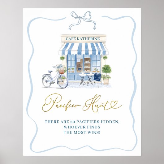 Coquette Parijse cafe Di Pacifier Hunt Poster (Voorkant)