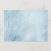 Coquette Parijse cafe Frans Blauw Bedankt Card Informatiekaartje (Achterkant)