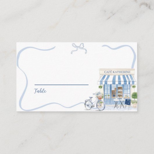 Coquette Parijse Cafe Frans Plaatskaartje (Achterkant)