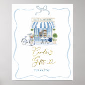 Coquette Parijse cafe Franse Kaart en Gift Poster (Voorkant)