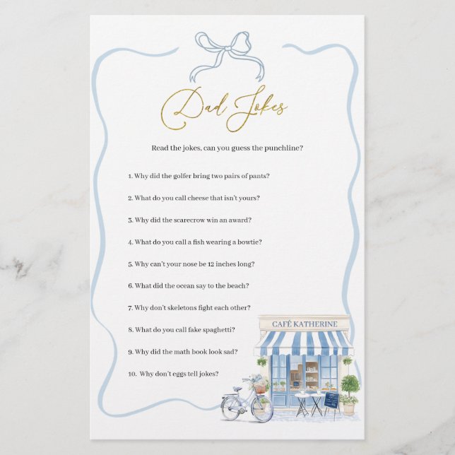 Coquette Parijse papa grapt spelletjes (Voorkant)