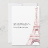 Coquette Paris Franse Parijse Cafe Verjaardag Kaart (Achterkant)