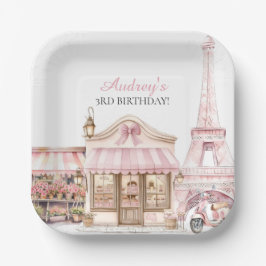 Coquette Paris Franse Parijse Cafe Verjaardag Papieren Bordje