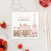 Coquette Paris Franse Parijse Cafe Verjaardag Servet (Insitu)