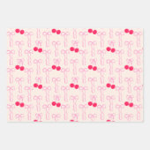 Coquette Pastel Kersen Mooie Inpakpapier Vel (Voorkant 3)
