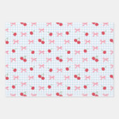 Coquette Pastel Kersen Mooie Inpakpapier Vel (Voorkant 2)