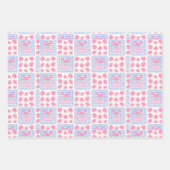 Coquette Pastel Kersen Mooie Inpakpapier Vel (Voorkant)