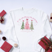 Coquette Pastel Kerstboom Sweatshirt