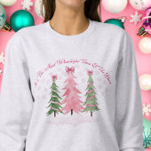 Coquette Pastel Kerstboom Sweatshirt